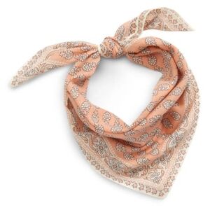 Madewell Muted Pink Floral Bandana